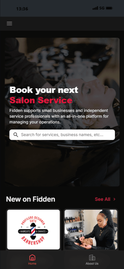 Fidden - Software & Site (Mobile)